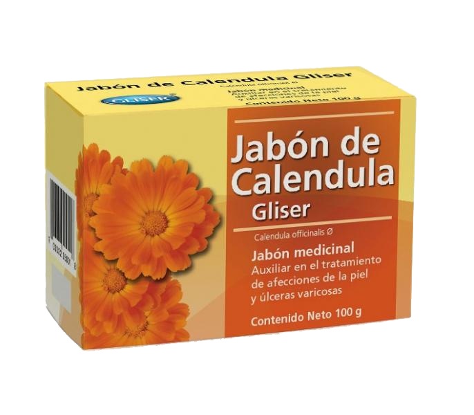 JABÓN DE CALENDULA GLISER 100g (raspaduras, piel) – Farmacia Homeopática  MEDCOM en Querétaro